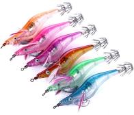 mồi tôm giả câu mực